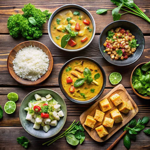 แกงเผ็ดมังสวิรัติพร้อมเต้าหู้